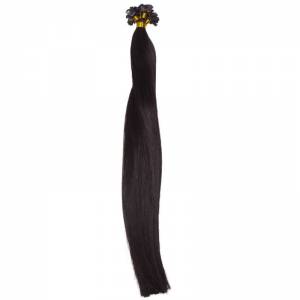 Natural Black Flat-Tip - 5 Packs (125 Grams- Thin Hair)