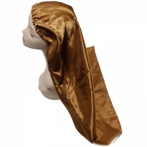 Long Silk Bonnet - Bronze