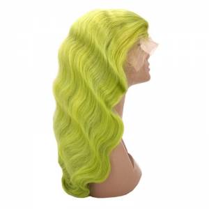 Emerald Green Front Lace Wig - 12"