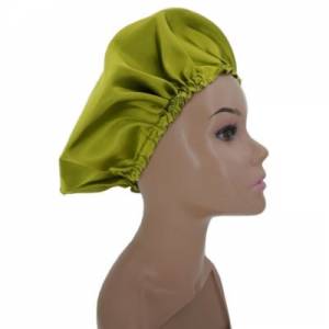 Short Silk Bonnet - Lime Green