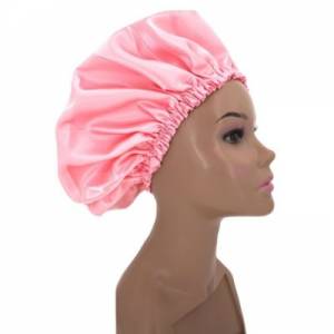 Short Silk Bonnet - Blush Pink