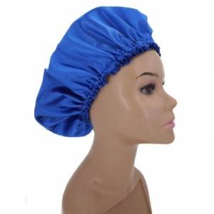 Short Silk Bonnet - Blue