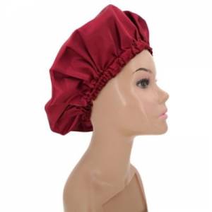 Short Silk Bonnet - Pearl Red