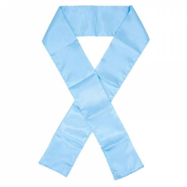 Silk Edge Scarf - Sky Blue